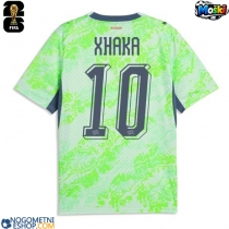 Moški Nogometni dresi Švica Granit Xhaka #10 Gostujoči SP 2026 Kratek Rokav